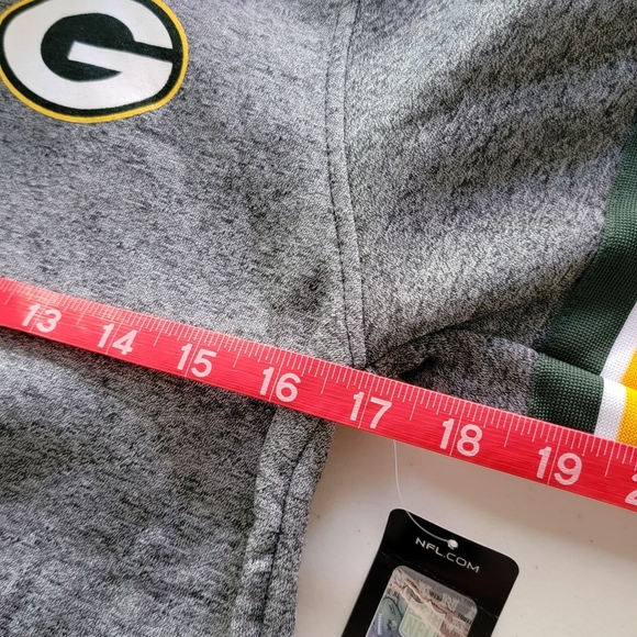 Nfl Apparel Green Bay Packers Gray Zip-Up Jacket with Logo - Picture 7 of 8